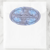 Étiquettes de produits floraux Lumineux Bleu Roses (Sac)