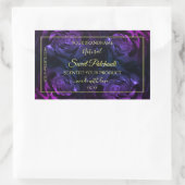 Étiquettes de produits floraux Pink violet Roses d (Sac)