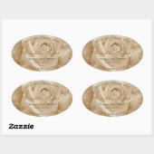 Étiquettes de produits floraux Rose Brown clair    (Feuille)