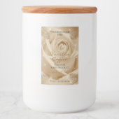 Étiquettes de produits floraux Rose Brown clair    (Devant)