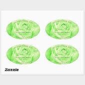 Étiquettes de produits floraux Rose vert clair Feu (Feuille)