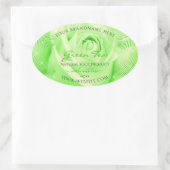 Étiquettes de produits floraux Rose vert clair Feu (Sac)