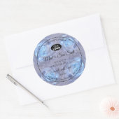 Étiquettes de produits floraux Roses bleu clair av (Enveloppe)
