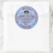 Étiquettes de produits floraux Roses bleu clair av (Sac)