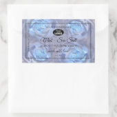 Étiquettes de produits floraux Roses bleu clair av (Sac)