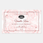 Étiquettes de produits floraux Roses rose clair av (Devant)