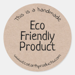 Étiquettes de produits Kraft artisanal éco