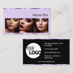 Étiquettes de produits Lilac violet avec logo Phot