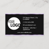 Étiquettes de produits Lilac violet avec logo Phot (Dos)