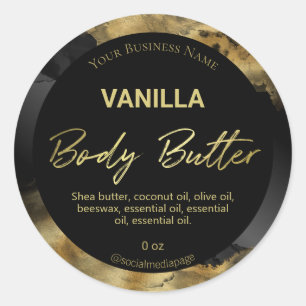 Étiquettes De Produits Noir Et Or De Luxe