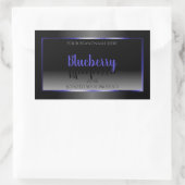 Étiquettes de produits noirs et blancs Shimmery Bl (Sac)