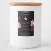 Étiquettes de produits noirs exotiques Fleurs Hawa (Devant)