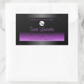 Étiquettes de produits noirs pourpres Parties scin (Sac)