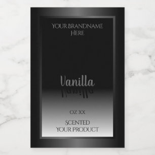Étiquettes de produits Ombre noir et blanc très él