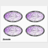 Étiquettes de produits Pastel Purple Parties scint (Feuille)