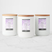 Étiquettes de produits Pastel Purple Parties scint (Bouteilles)