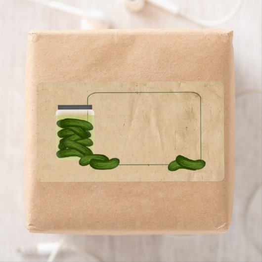 Étiquettes de produits Pickles (En situation)