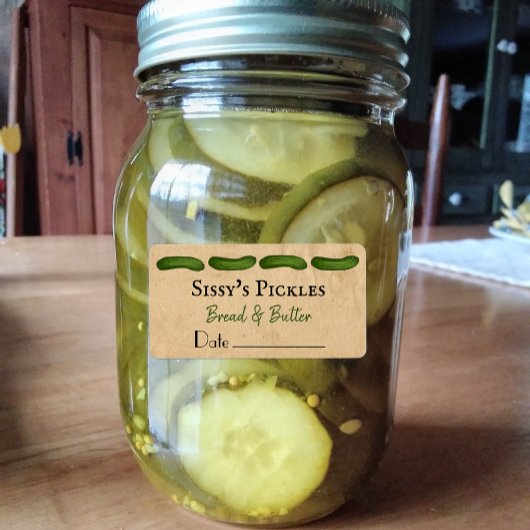 Étiquettes de produits Pickles