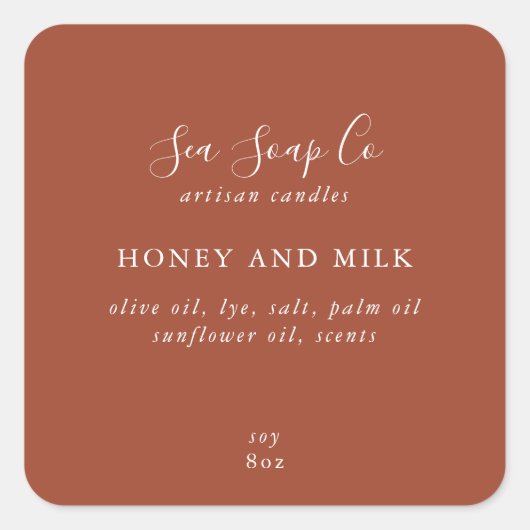 Étiquettes de produits professionnels (Devant)