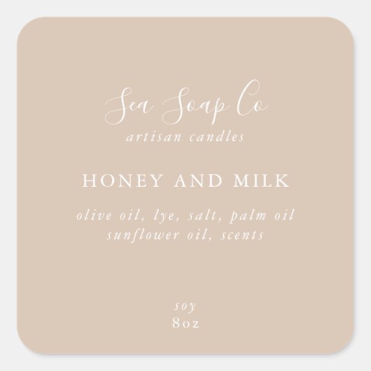 Étiquettes de produits professionnels (Devant)