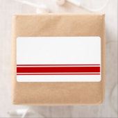 Étiquettes de produits Red Stripes (En situation)