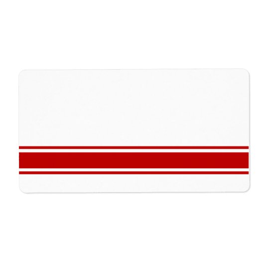 Étiquettes de produits Red Stripes (Devant)