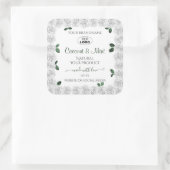 Étiquettes de produits Roses blanches Feuilles ver (Sac)