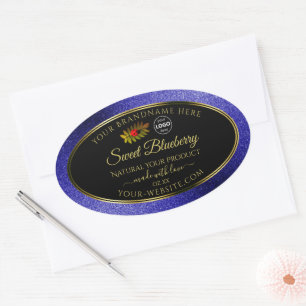 Étiquettes de produits Royal Bleu Noir Ladybug ave