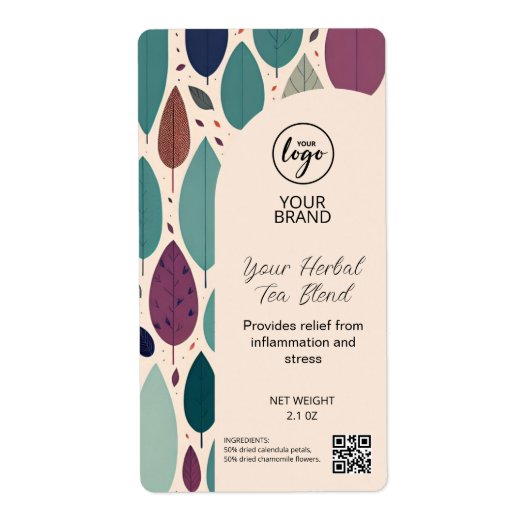 Étiquettes de produits Tea Blend (Devant)