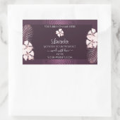 Étiquettes de produits tropiques violets White Haw (Sac)