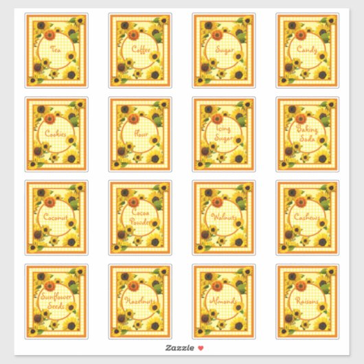 Étiquettes de rangement pour pot de cuisine Tourne (Feuille)