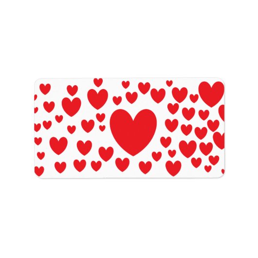 Étiquettes de Red Hearts (Devant)