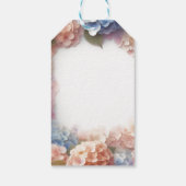 Étiquettes de remerciement aquarelle Hydrangea (Dos)