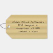 Étiquettes de remerciement botanique à code QR ave (Dos (Horizontal))