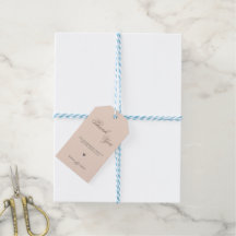 Étiquettes de remerciement cadeau minimalistes mod