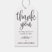 Étiquettes de remerciement de couleur modifiables  (Devant)