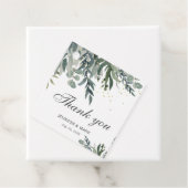 Étiquettes de remerciement élégantes aquarelle de  (En situation)