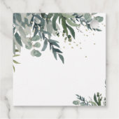 Étiquettes de remerciement élégantes aquarelle de  (Dos)