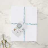 Étiquettes de remerciement en aquarelle pour montg (Avec de laficelle)