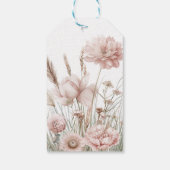 Étiquettes de remerciement Fleur de Boho (Dos)