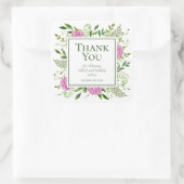 Étiquettes de remerciement Fleurs d'hydrangea rose (Sac)