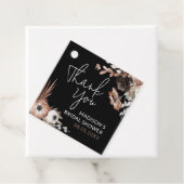 Étiquettes de remerciement Fleurs Rose Poussiéreux (En situation)