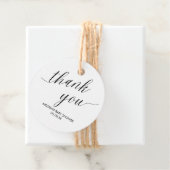 Étiquettes de Remerciement Moderne Minimaliste Sim (En situation)