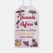 Étiquettes de remerciement pour anniversaire d'Hal (Dos)