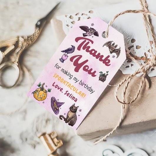 Étiquettes de remerciement pour anniversaire d'Hal