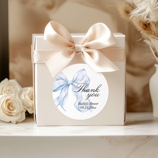 Étiquettes de remerciement pour Baby Shower Arc-en