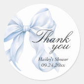 Étiquettes de remerciement pour Baby Shower Arc-en (Devant)