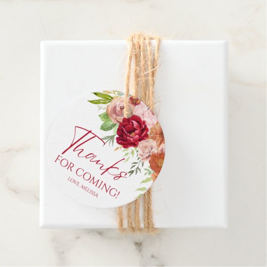 Étiquettes de remerciement pour Baby Shower de mar (En situation)