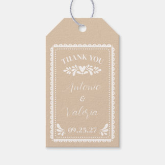 Étiquettes de remerciement pour cadeaux de mariage
