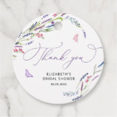 Étiquettes de remerciement pour la fête de mariage (Devant)